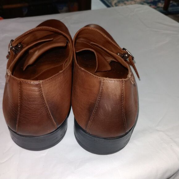 Pikolinos Brown Leather Monk Strap Shoes Mens Size 13 US 46 EU Morocco - Picture 2 of 10